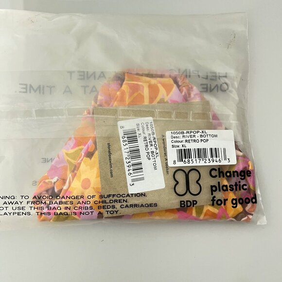 Stone Fox Swim River‎ Bottom in Retro Pop Size XL - Picture 2 of 4